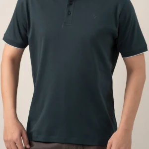 INTERLOCK TEAL POLO SHIRT