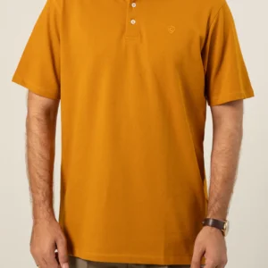 STRETCH POLO - MUSTARD (ONLINE EXCLUSIVE))